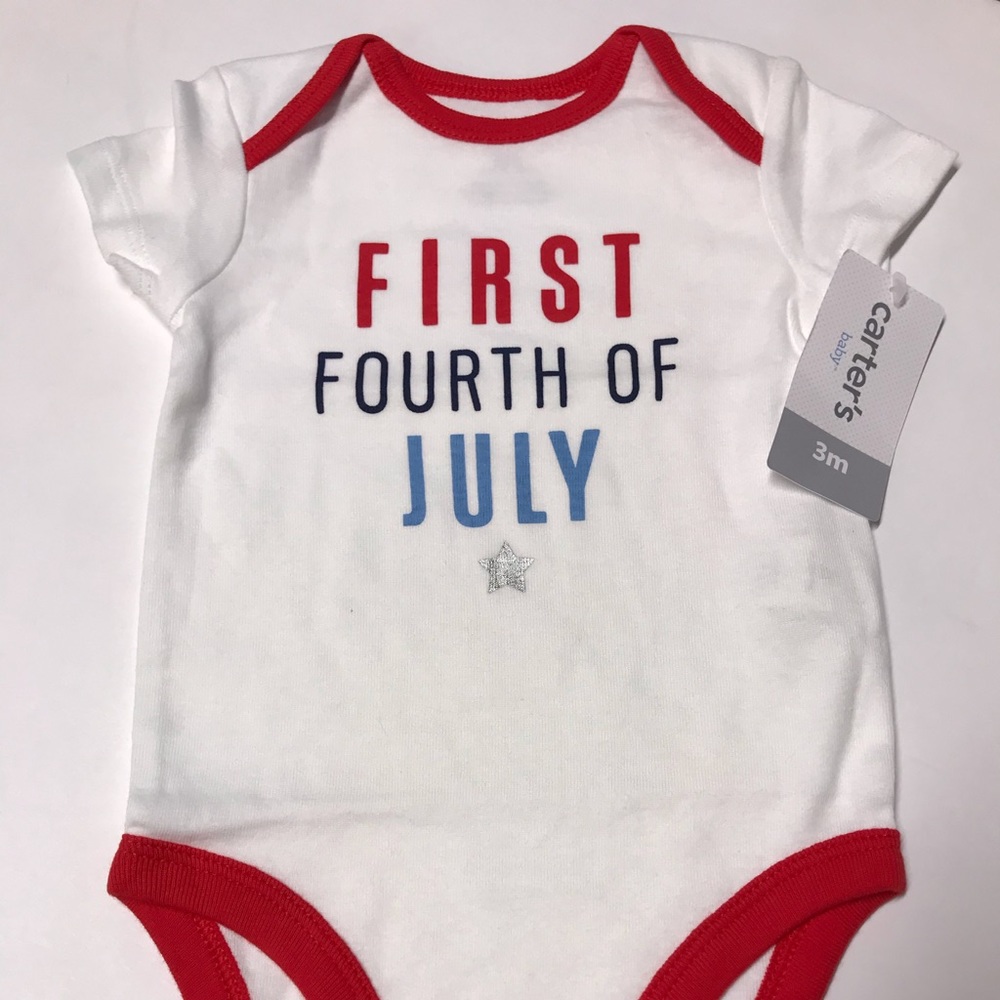 Fourth of July babies outfit NWT baby onesie
